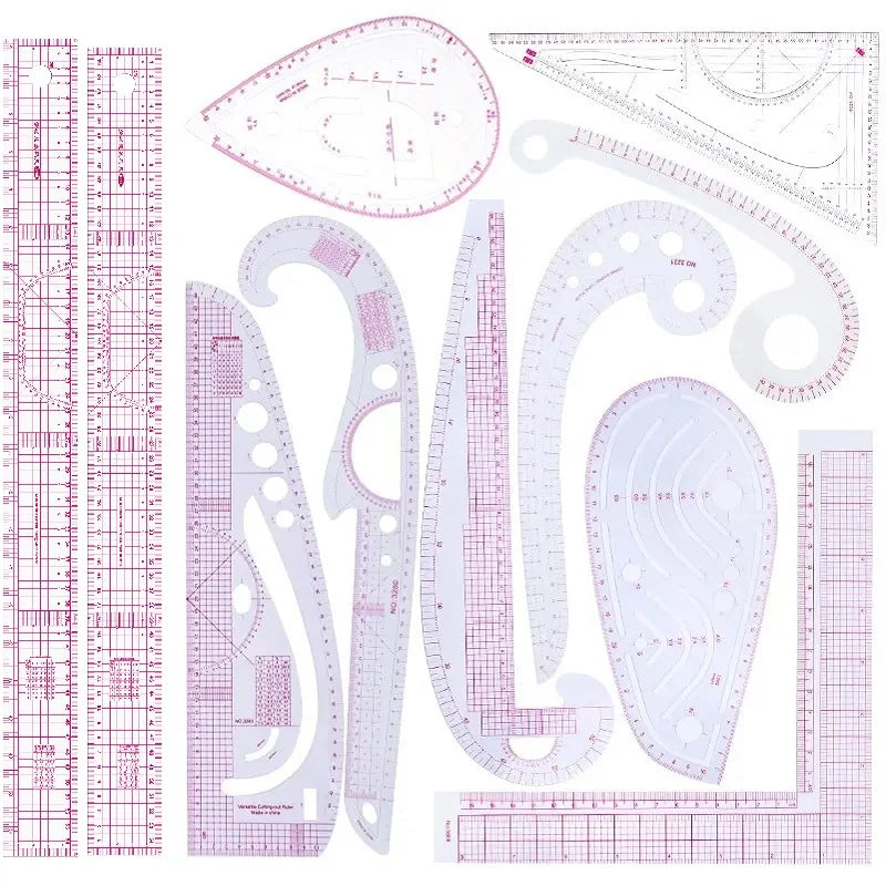 Multifunctional French Curve Ruler – Soft Plastic Sewing & Dressmaking Template