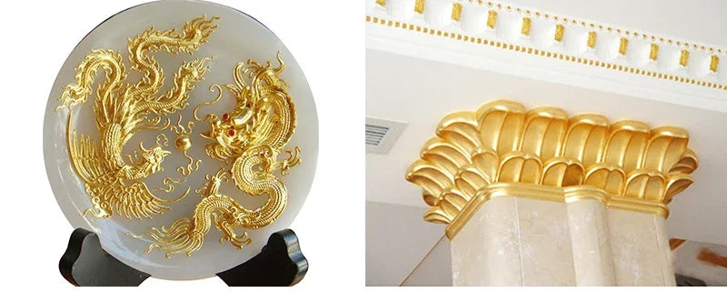 Gold Leaf Sheets Set (10 Pcs) | DIY Art, Nails, Resin & Furniture Decoration