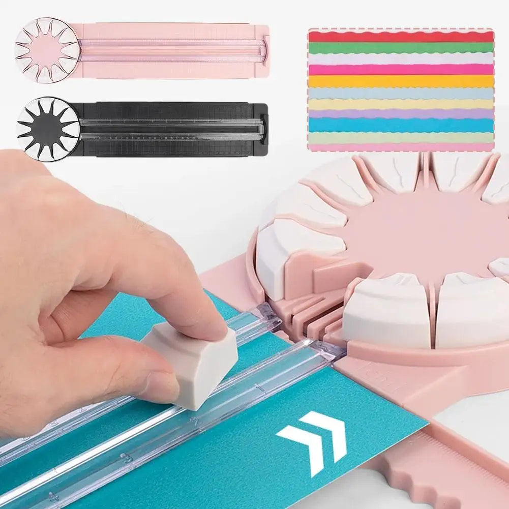 12-in-1 Portable Paper Cutter | Multi-Functional 360° Cutting Tool for Cardstock