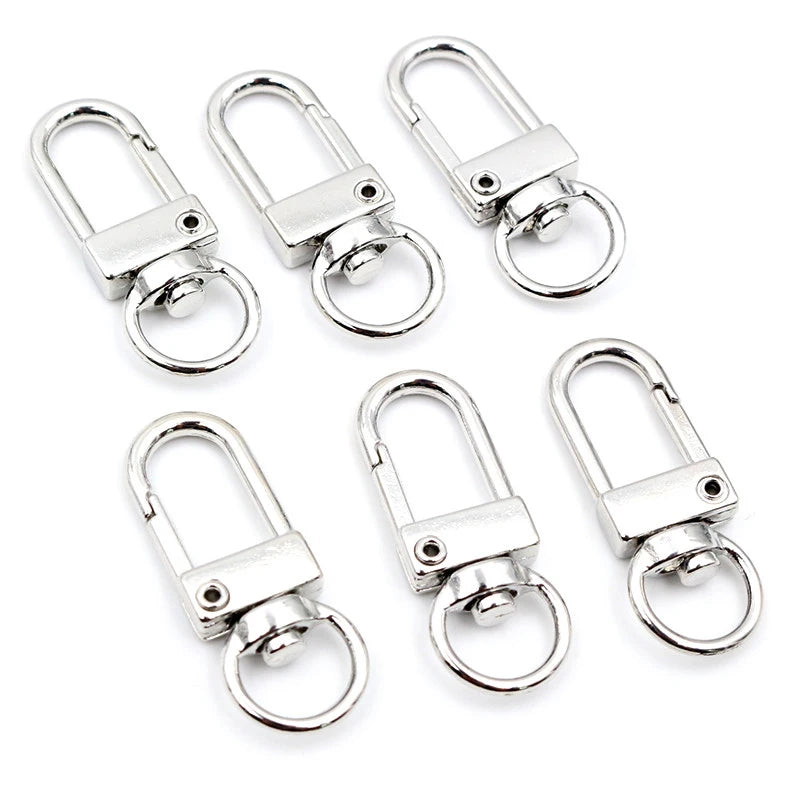 10Pcs Lobster Clasp Hooks Set | Gold & Silver Plated Jewelry Making Supplies