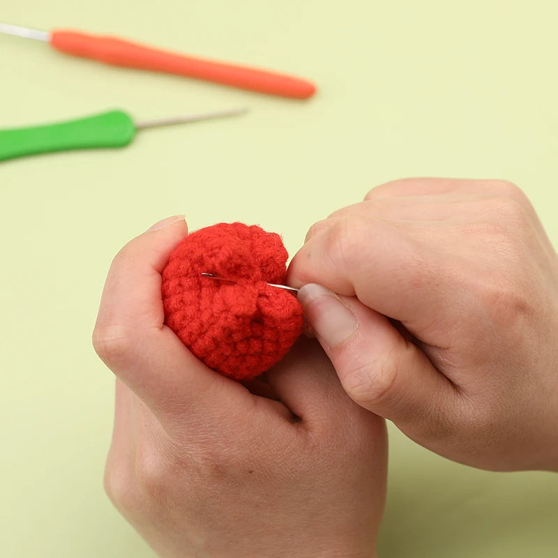 KRABALL 6Pcs Crochet Potted Flower Kit | Beginner DIY Yarn Craft Set with Tutorial