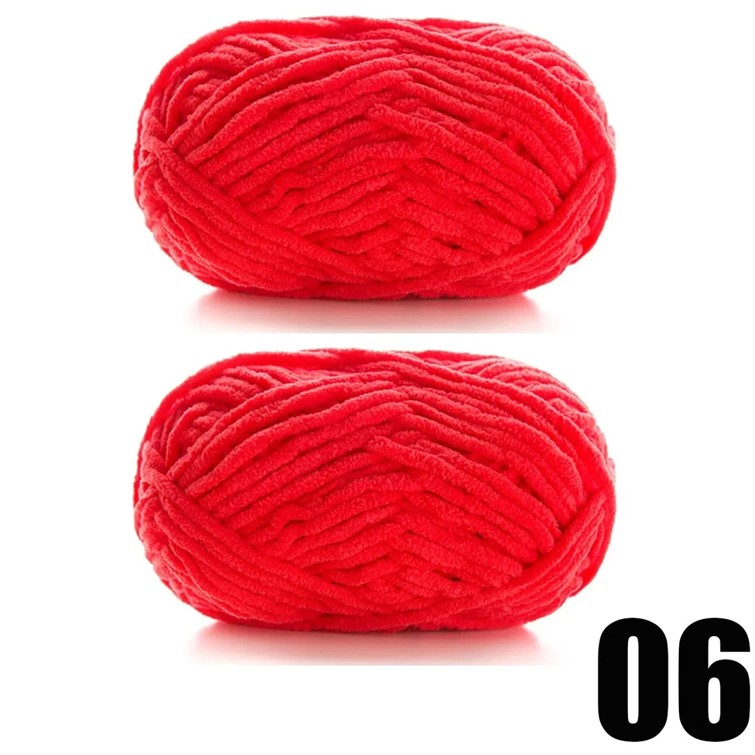 2pcs x 50g Soft Velvet Chenille Yarn