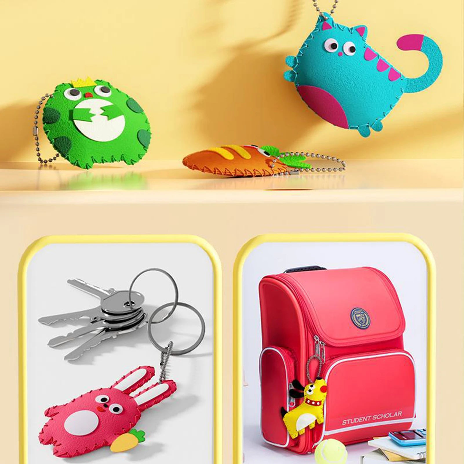 Random Animals Felt Sewing Kit