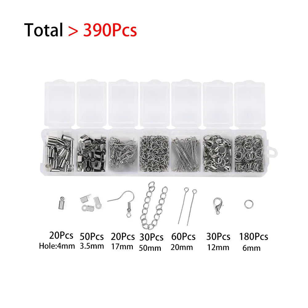 210–400pcs Jewelry Findings Kit