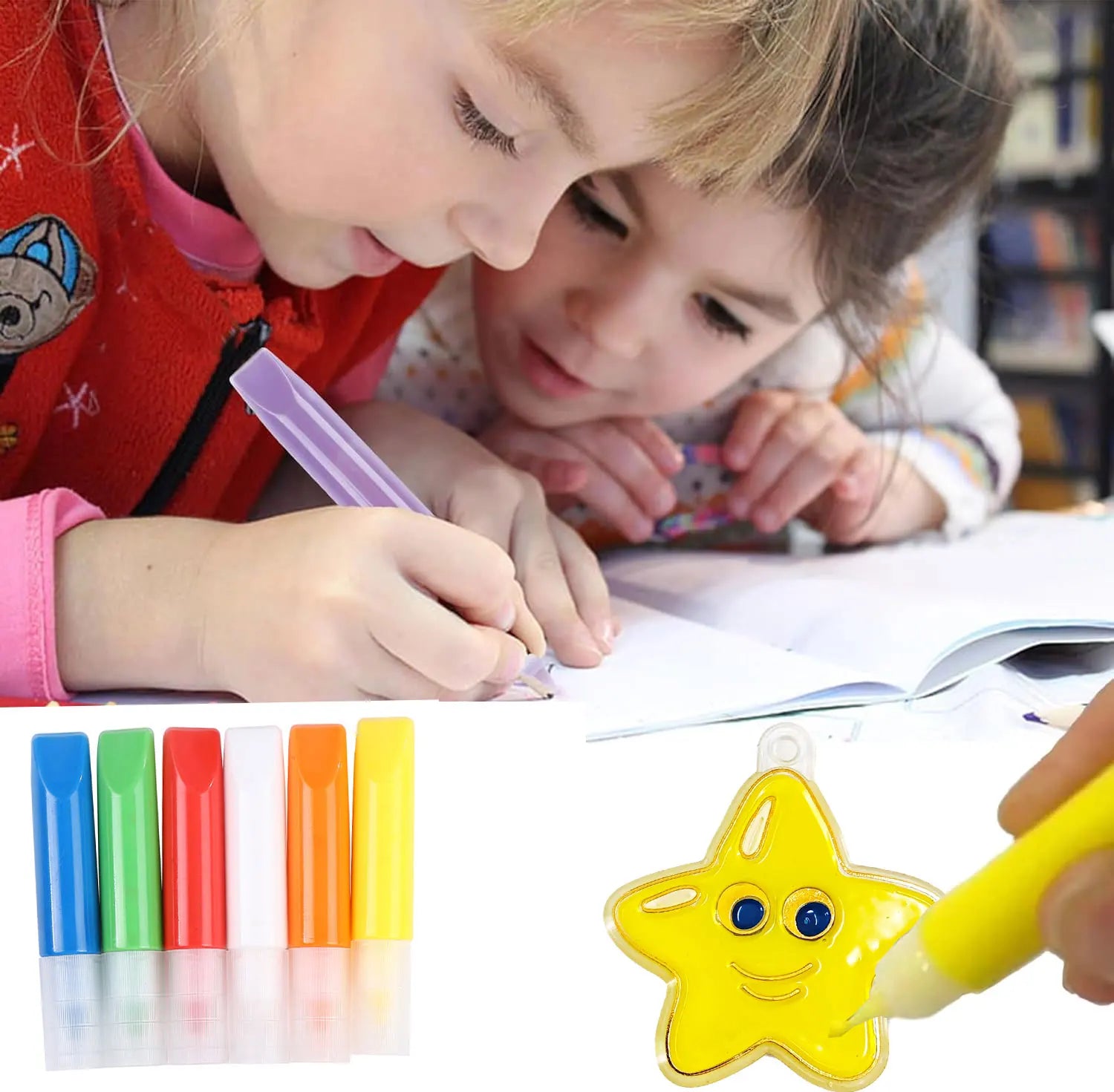 DIY Window Art Suncatcher Keychain Craft Kit – Unicorn, Princess & Astronaut