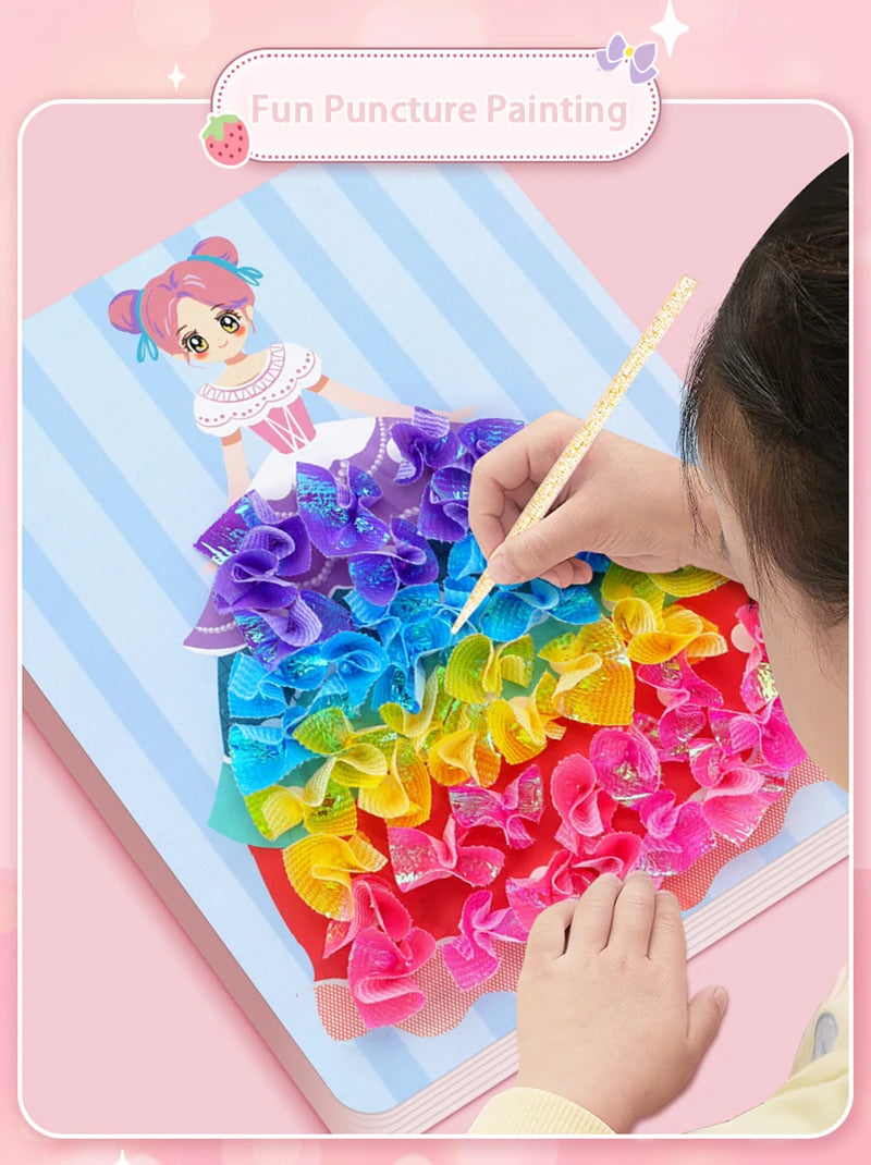 Puzzle Puncture Painting Set – DIY Poke Art Boards for Kids