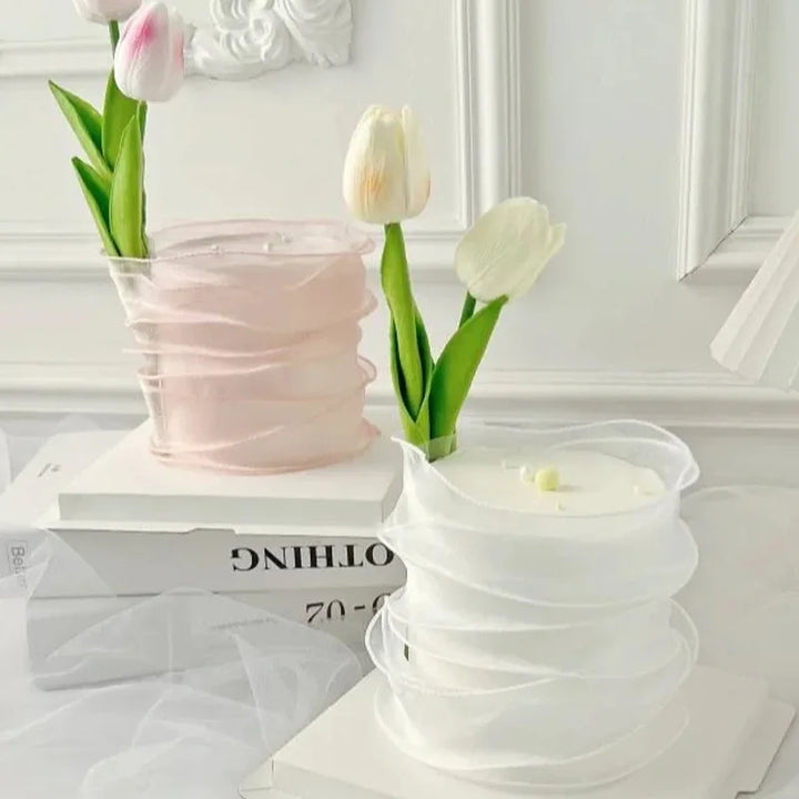Chiffon Silk Ribbon Roll | 10 Yards Organza Satin for DIY Crafts & Gift Wrapping