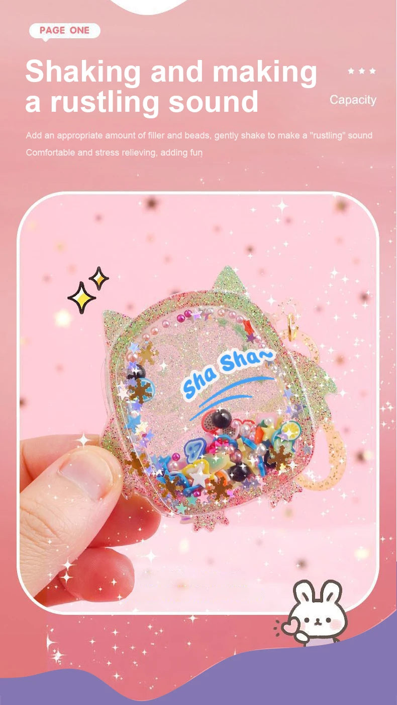 Kids Crystal Glue Keychain Craft Set | DIY Art Gift for Girls