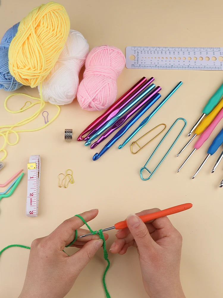 KRABALL Knitting & Crochet Hook Set with Bag