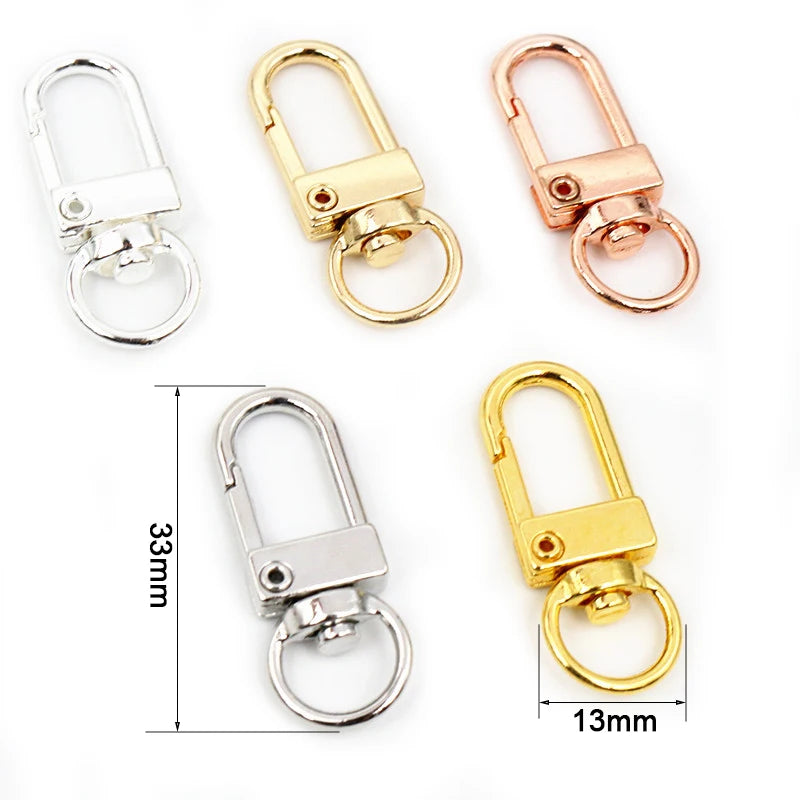 10Pcs Lobster Clasp Hooks Set | Gold & Silver Plated Jewelry Making Supplies