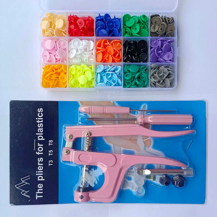 T5 Resin Snap Button Set with Pliers