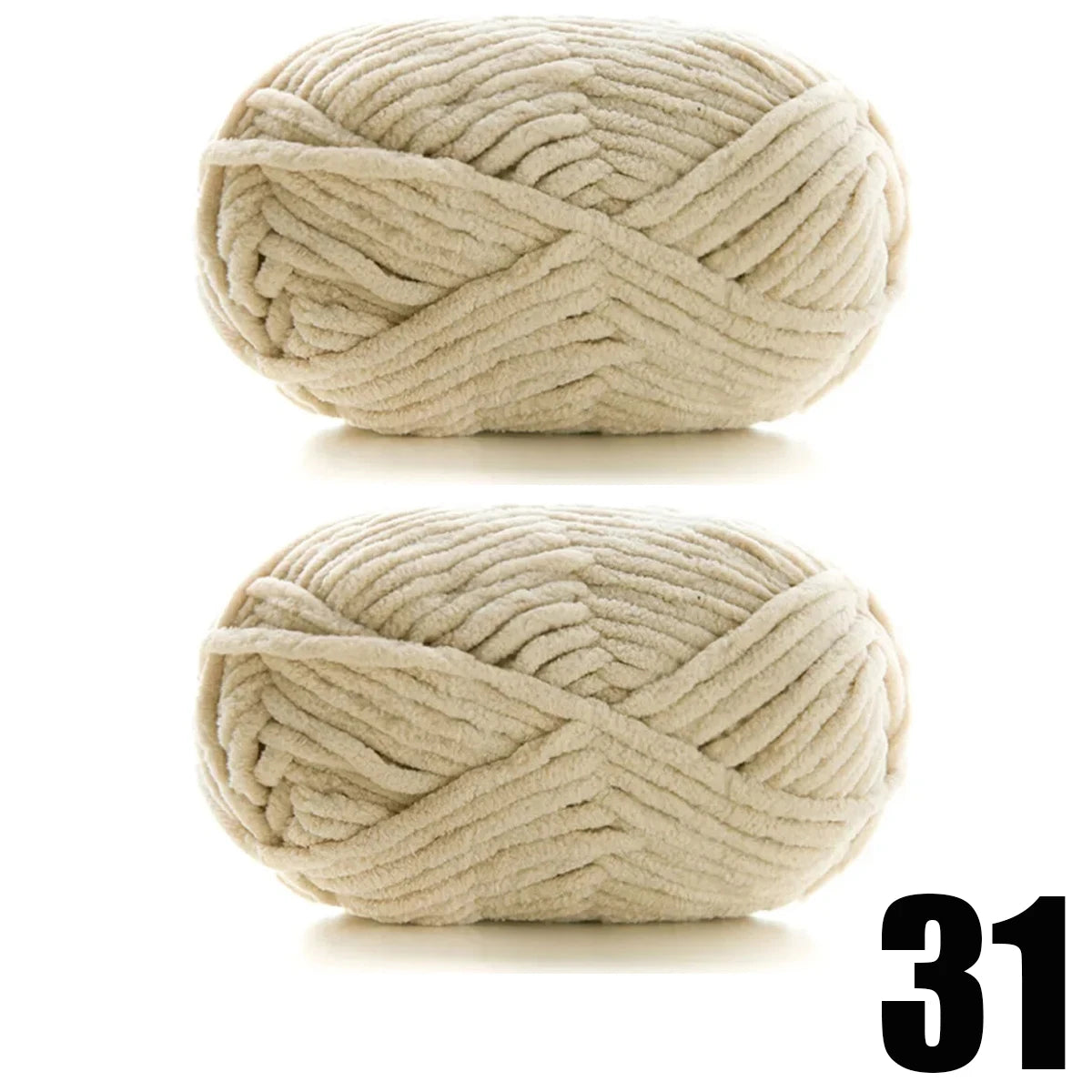 2pcs x 50g Soft Velvet Chenille Yarn