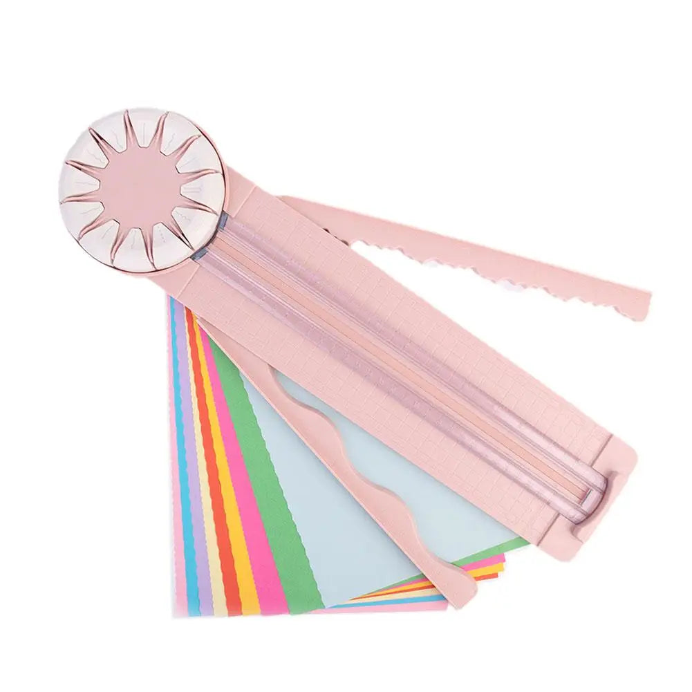 12-in-1 Portable Paper Cutter | Multi-Functional 360° Cutting Tool for Cardstock
