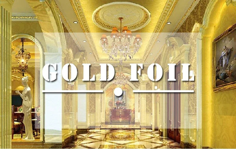 Gold Leaf Sheets Set (10 Pcs) | DIY Art, Nails, Resin & Furniture Decoration