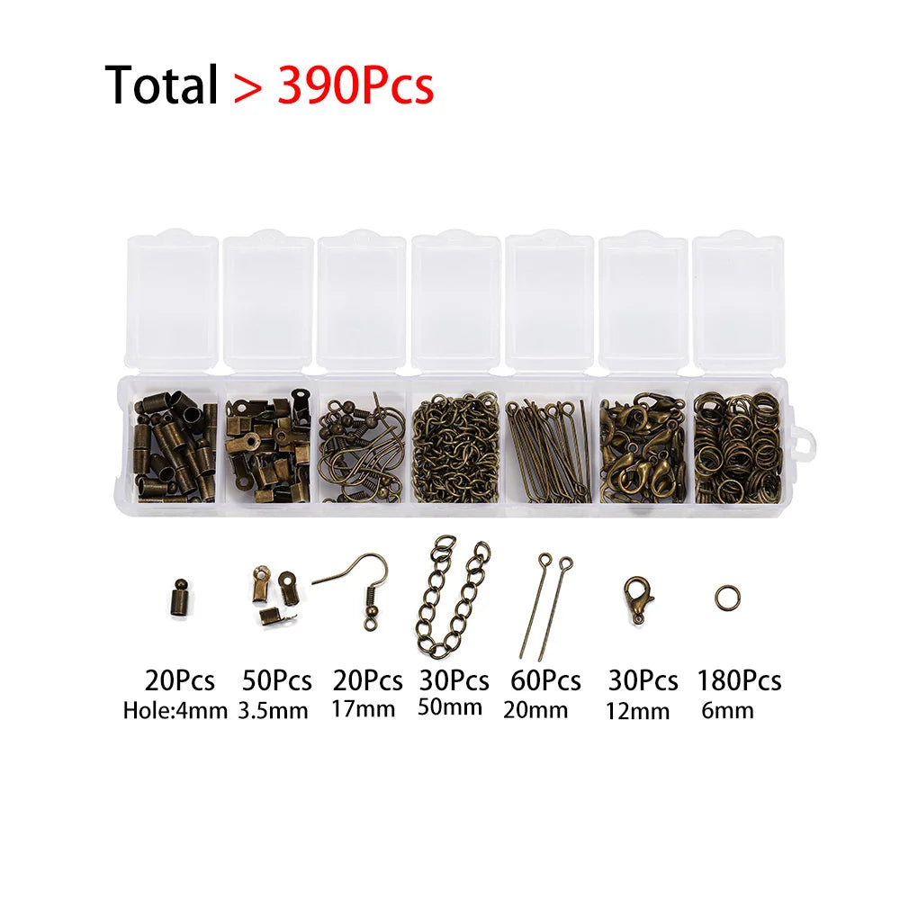 210–400pcs Jewelry Findings Kit