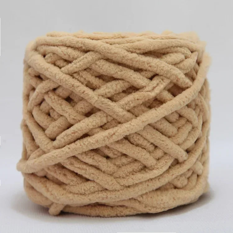100g Chenille Knitting Yarn | Soft Thick Cotton Blend for DIY Crochet & Scarf Making