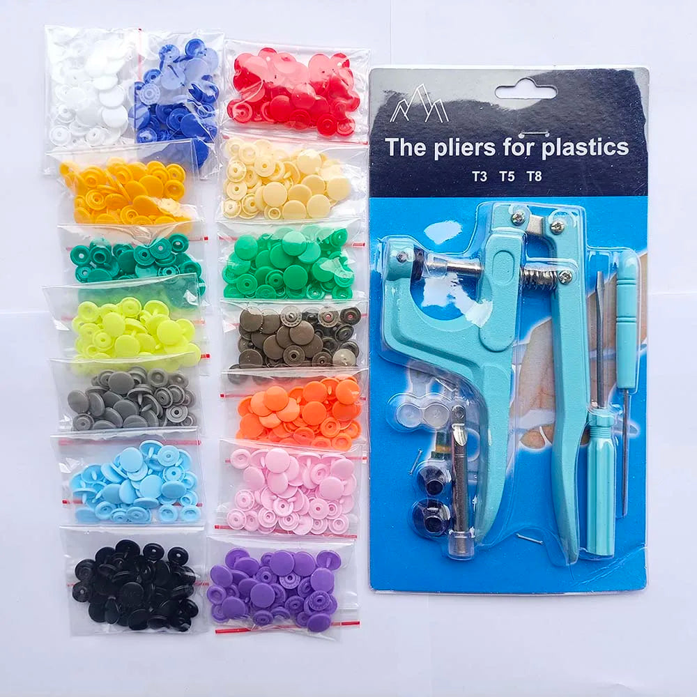 T5 Resin Snap Button Set with Pliers