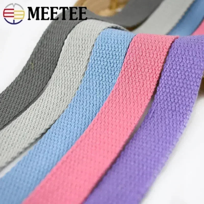 5M Cotton Webbing Tape – 1.3mm Thick Strap for Bags