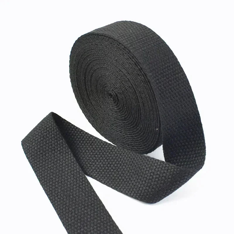 5M Cotton Webbing Tape – 1.3mm Thick Strap for Bags