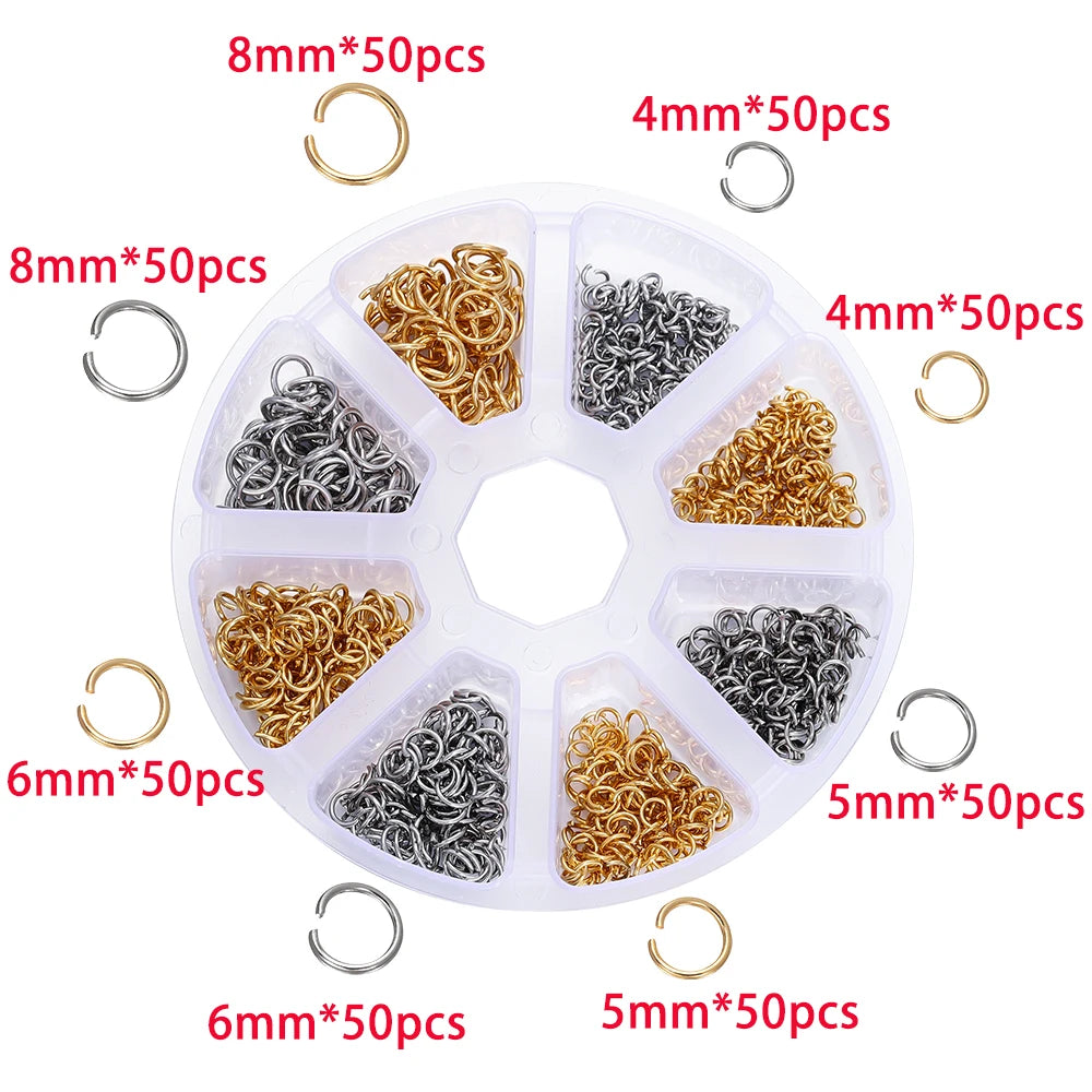 210–400pcs Jewelry Findings Kit