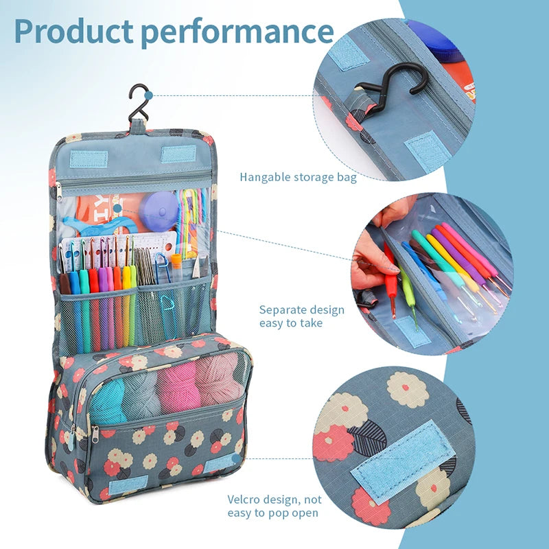 KRABALL Knitting & Crochet Hook Set with Bag
