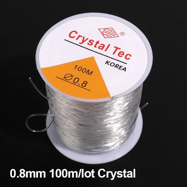 100m Elastic Crystal Beading Thread – Stretch Jewelry Making Cord