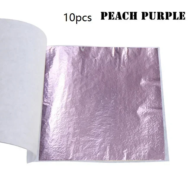 Gold Leaf Sheets Set (10 Pcs) | DIY Art, Nails, Resin & Furniture Decoration
