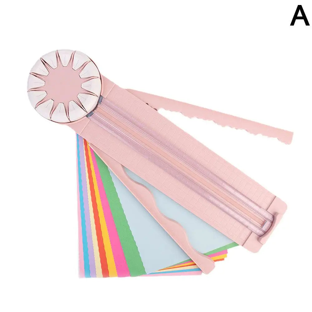 12-in-1 Portable Paper Cutter | Multi-Functional 360° Cutting Tool for Cardstock