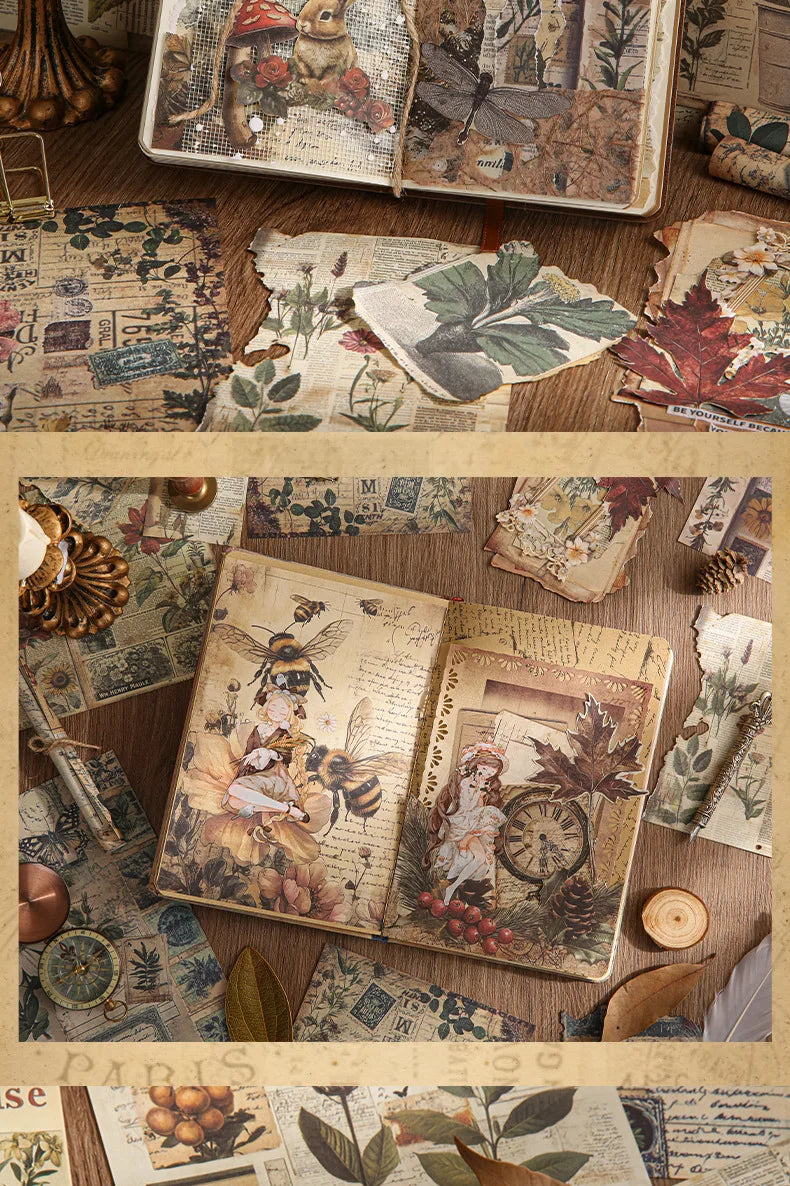 30pcs Vintage INS Material Paper Set
