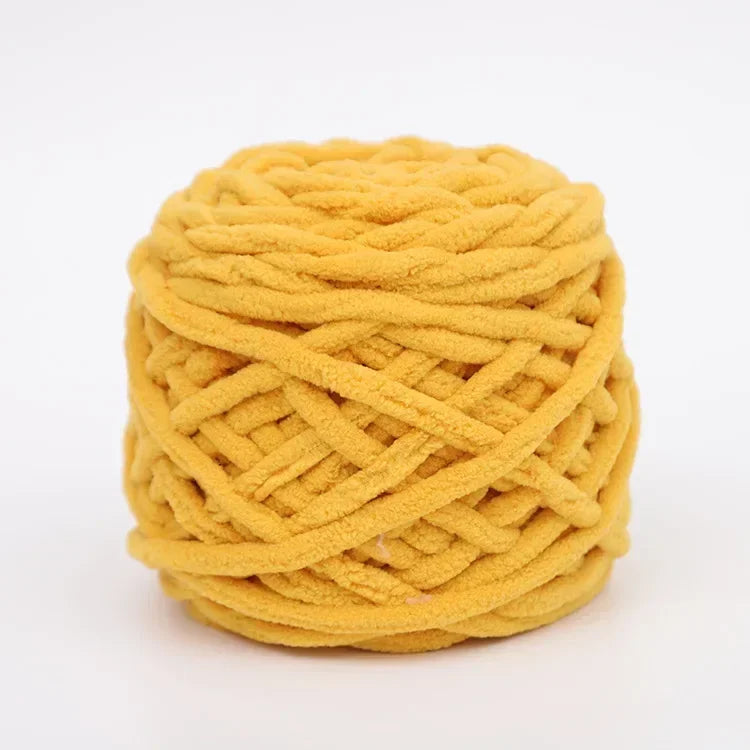100g Chenille Knitting Yarn | Soft Thick Cotton Blend for DIY Crochet & Scarf Making