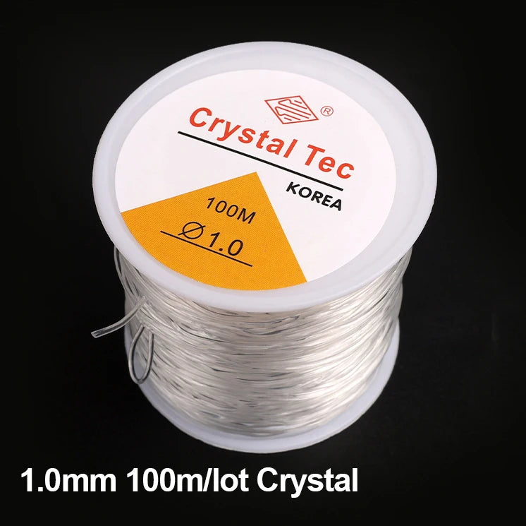 100m Elastic Crystal Beading Thread – Stretch Jewelry Making Cord