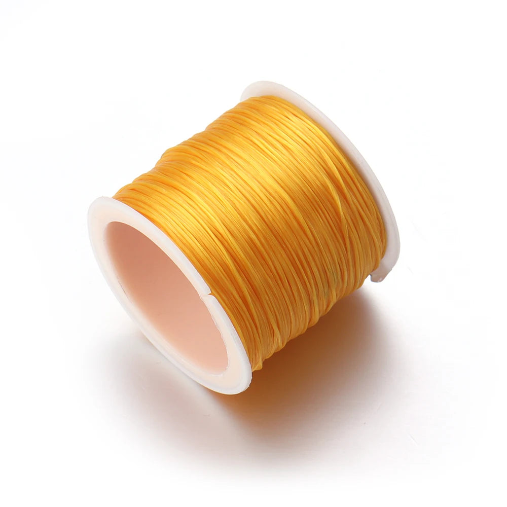 Elastic Crystal Beading Cord – 1mm Stretch Jewelry Making Thread (10–40M)