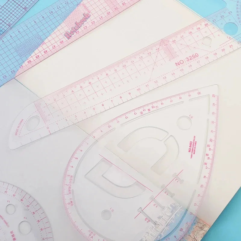 Multifunctional French Curve Ruler – Soft Plastic Sewing & Dressmaking Template