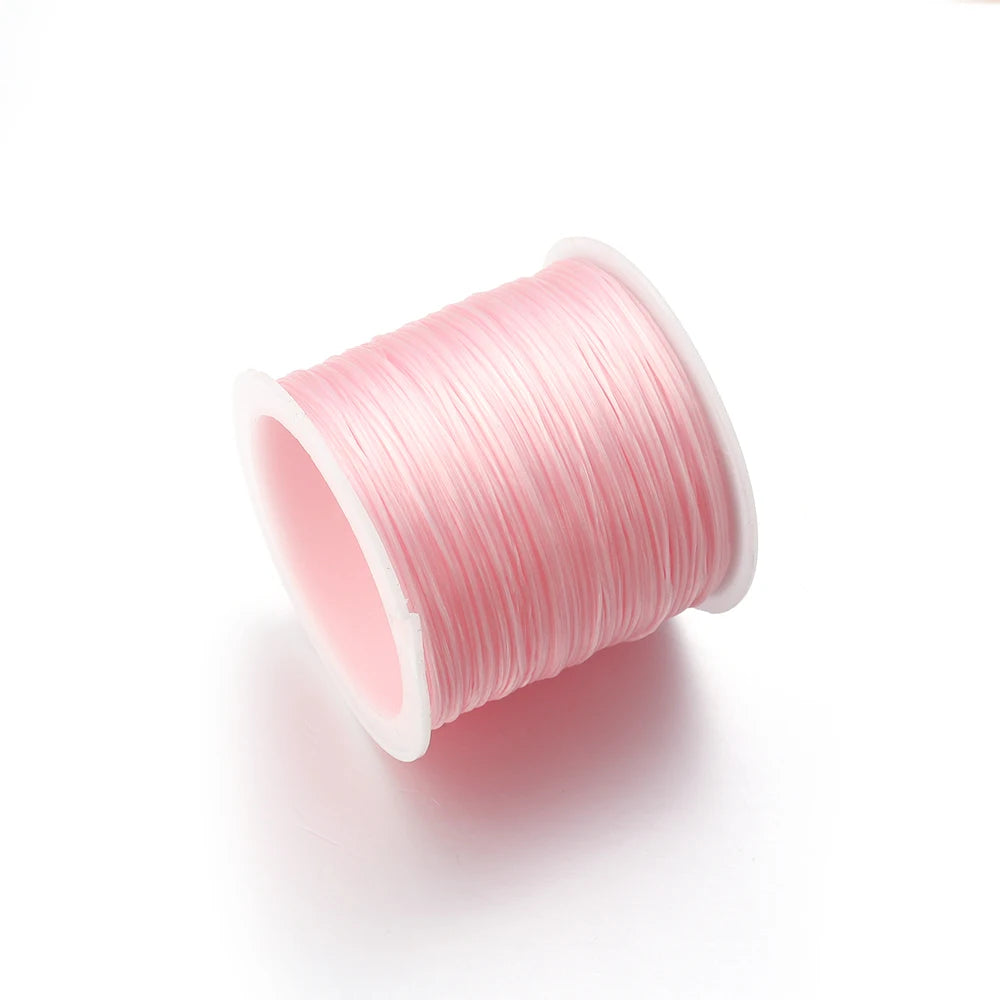 Elastic Crystal Beading Cord – 1mm Stretch Jewelry Making Thread (10–40M)