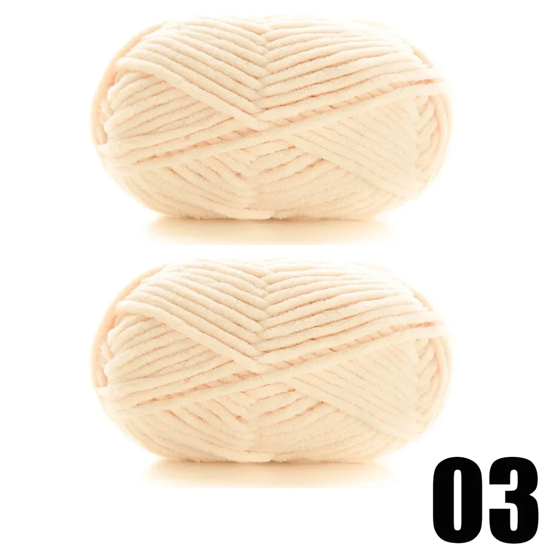 2pcs x 50g Soft Velvet Chenille Yarn