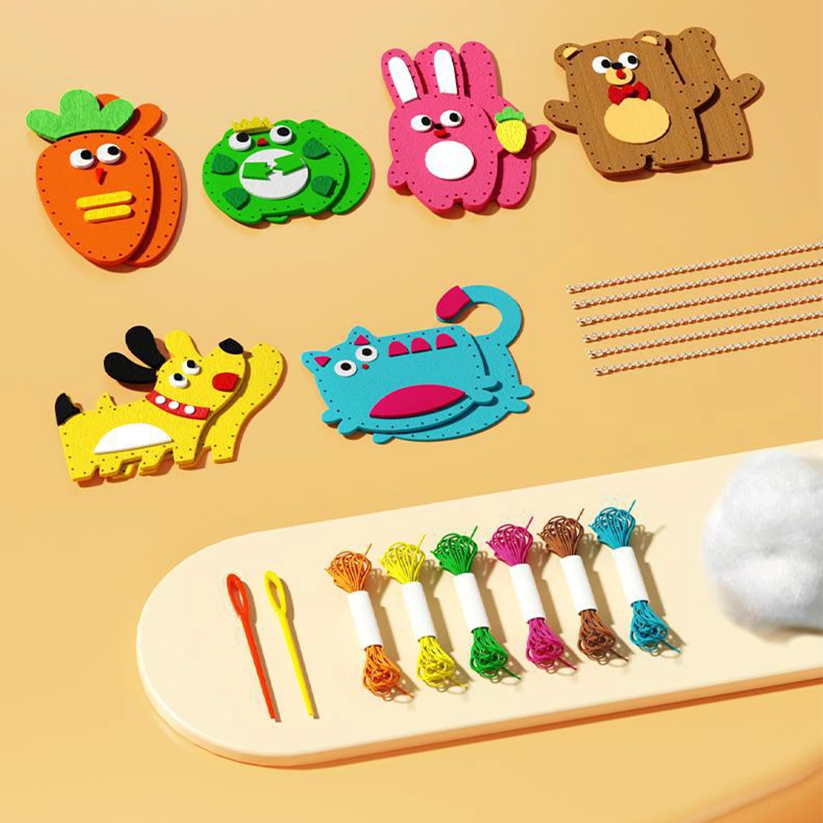 Random Animals Felt Sewing Kit