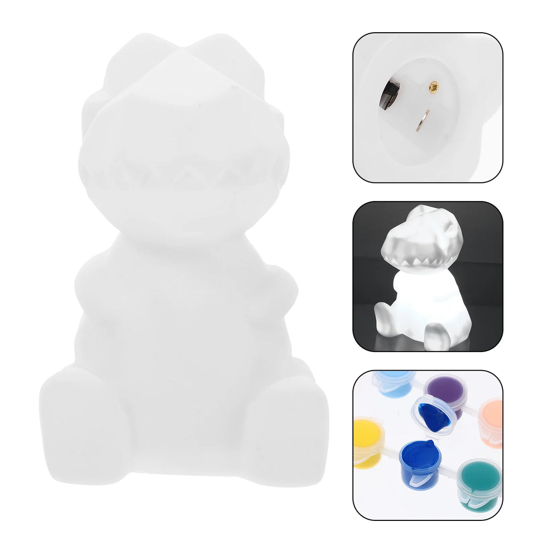 DIY Dinosaur Night Light Painting Kit – Kids Art Craft Lamp Set Gift