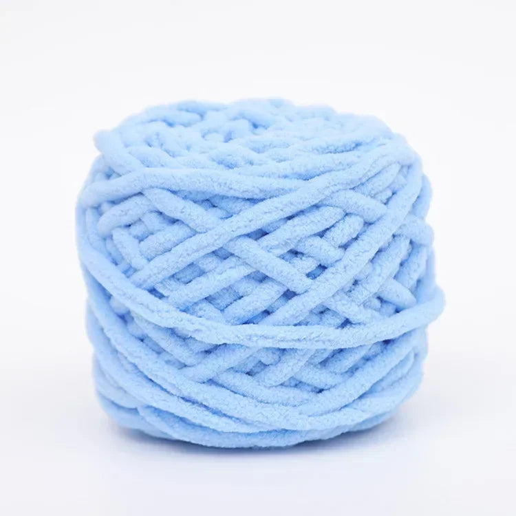 100g Chenille Knitting Yarn | Soft Thick Cotton Blend for DIY Crochet & Scarf Making