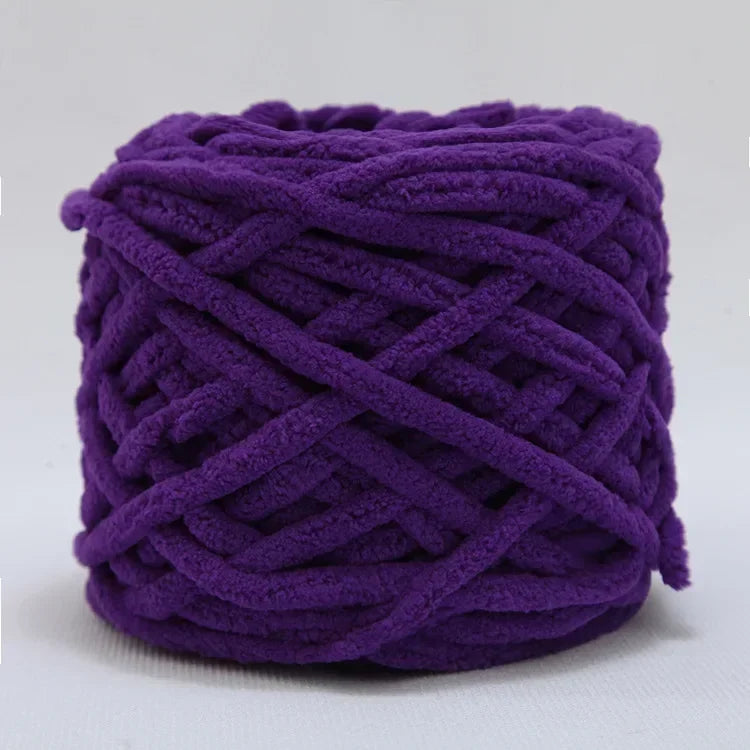 100g Chenille Knitting Yarn | Soft Thick Cotton Blend for DIY Crochet & Scarf Making