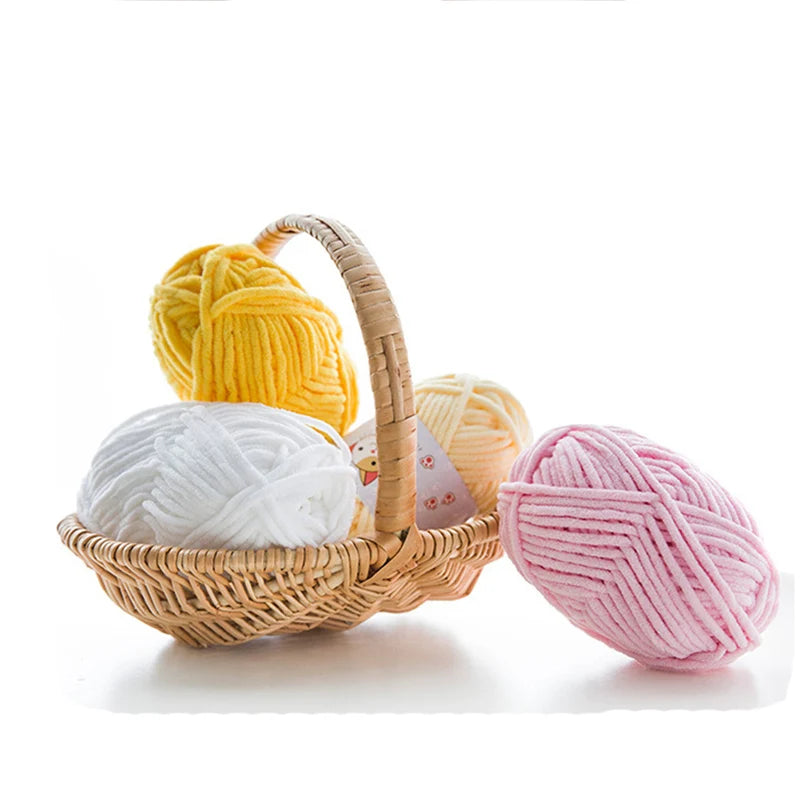 2pcs x 50g Soft Velvet Chenille Yarn