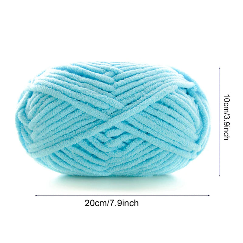 2pcs x 50g Soft Velvet Chenille Yarn