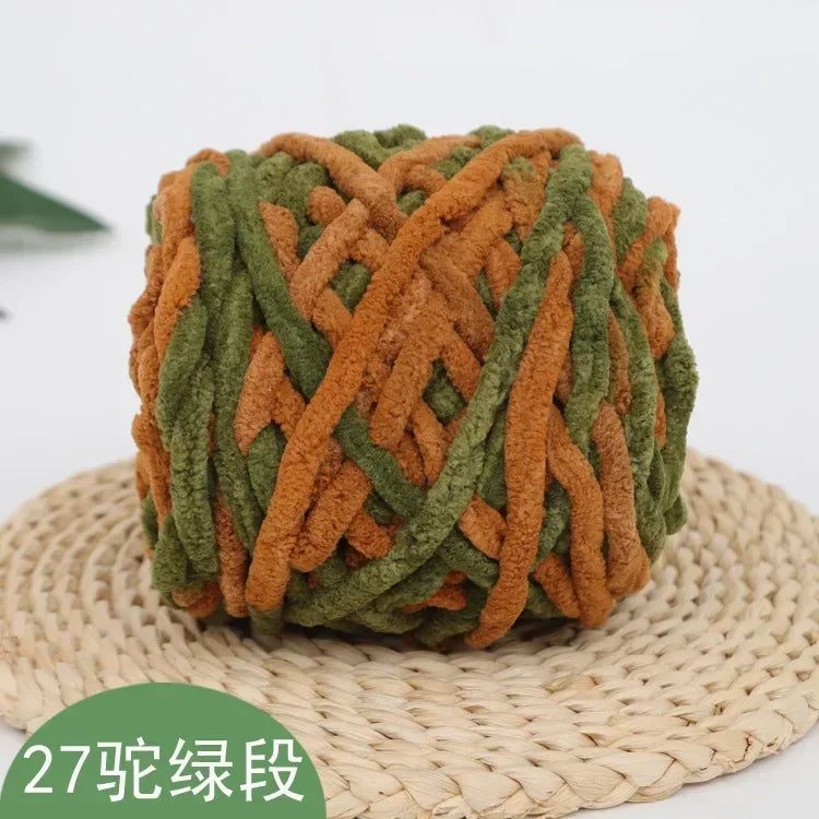 100g Chenille Knitting Yarn | Soft Thick Cotton Blend for DIY Crochet & Scarf Making