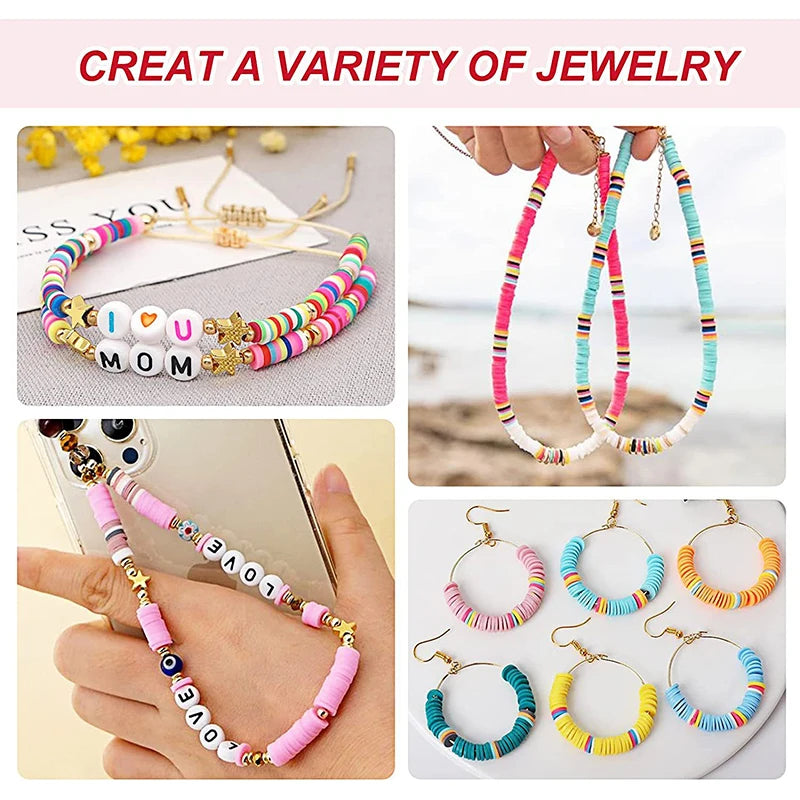 2-Box Rainbow Clay Bead Kit – DIY Bracelet & Jewelry Making Set