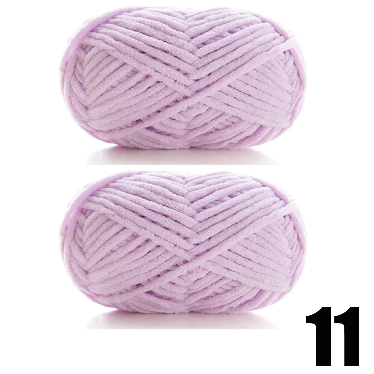2pcs x 50g Soft Velvet Chenille Yarn