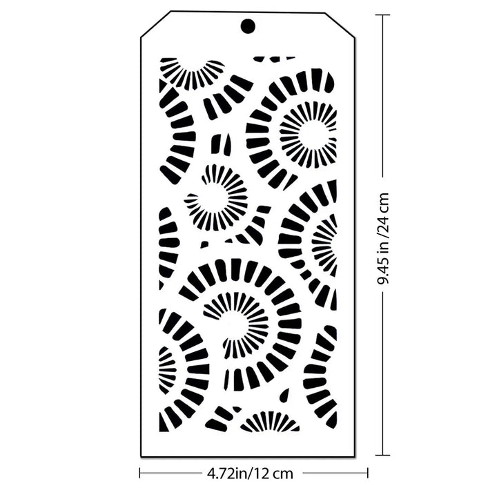 6pcs Poppy & Tropical Leaf Stencil Set – DIY Scrapbooking Crafts