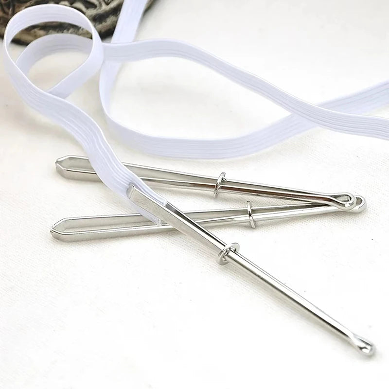 2Pcs Stainless Steel Garment Clips | Sewing & Elastic Band DIY Tool Set