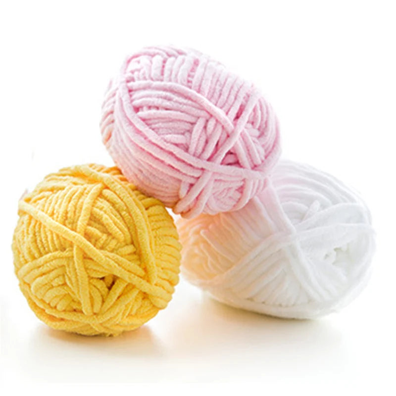 2pcs x 50g Soft Velvet Chenille Yarn