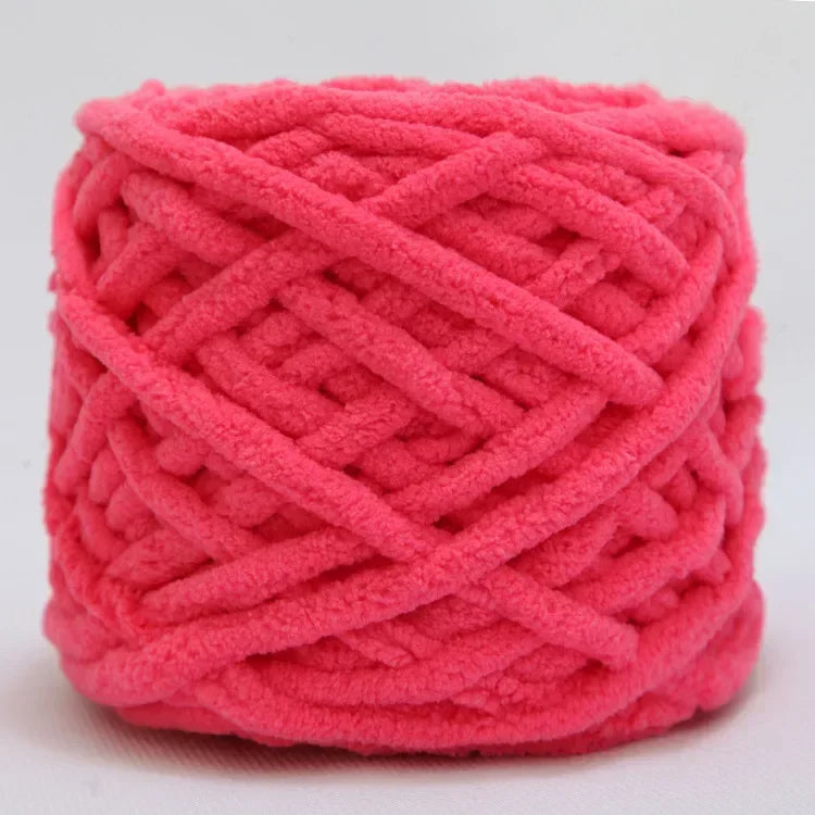 100g Chenille Knitting Yarn | Soft Thick Cotton Blend for DIY Crochet & Scarf Making