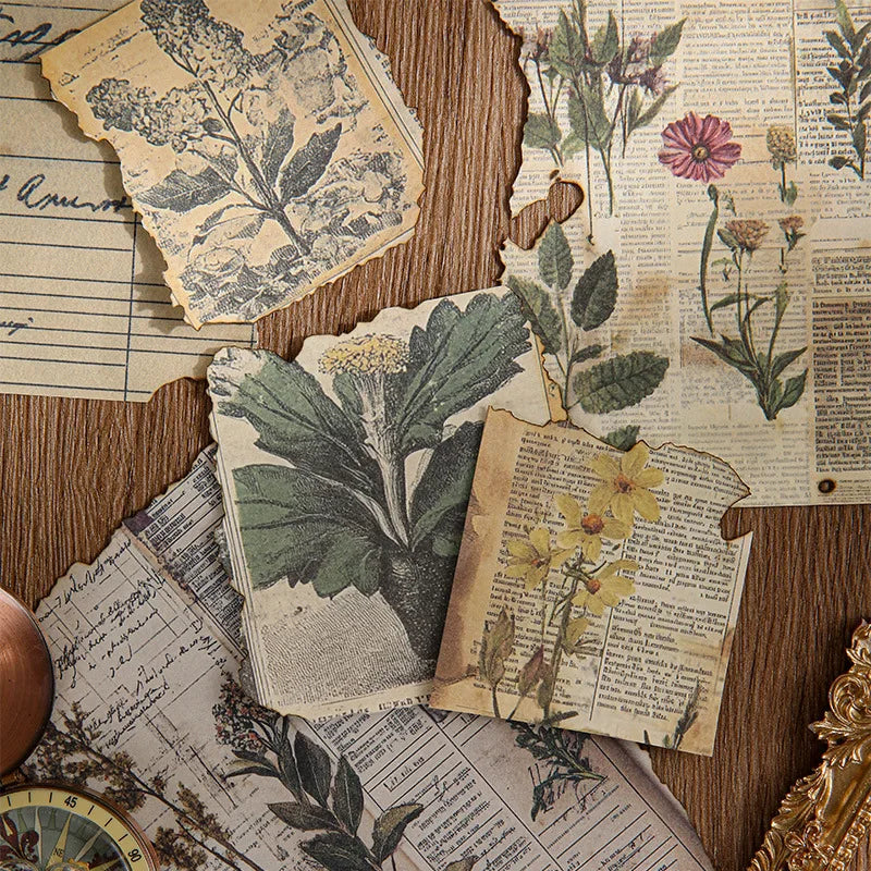 30pcs Vintage INS Material Paper Set