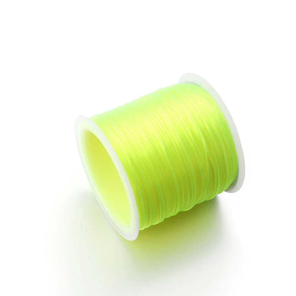 Elastic Crystal Beading Cord – 1mm Stretch Jewelry Making Thread (10–40M)